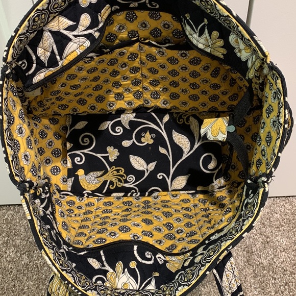 Vera Bradley Large Tote, Yellow Bird (Retired Pattern) - Picture 4 of 4